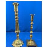 (2) Stainless Steel Candle Holders