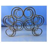(3) Metal Scrollwork Wine Rack Holder