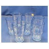 (7) Clear Drinking Glasses