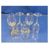 (6) Clear Glass Stemware