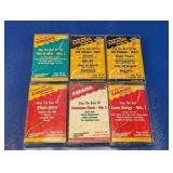 (6) Vintage Karaoke Cassette Tapes Lot