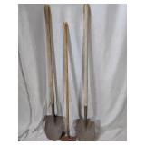 (3) Garden Tools - Shovels & More