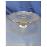 (1) Clear Glass Cake Stand