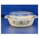 (1) White Casserole Dish w/ Lid