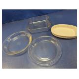 (4) Glass & Stoneware Baking Dishes