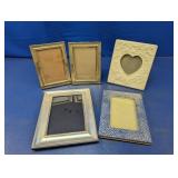 (5) Photo Frames - Heart Shaped & More
