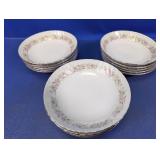 (16) Dansico Fine China Berry/Fruit Bowls