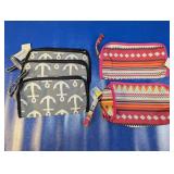 (5) Zippered Clutch Bags/Pouches Lot