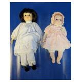 (2) Vintage Porcelain Collector Dolls Duo