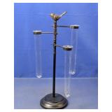 (1) Metal Stand with Glass Tubes