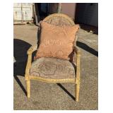 Vintage Louis XVI Style Armchair w/ Pillow
