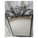 (1) Ornate Metal Wall Mirror