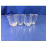 (4) Clear Glass Shot Glasses