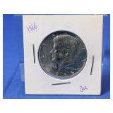 1966 Kennedy 40% Silver U.S. Half Dollar.