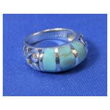 925 Sterling Silver and Turquoise Ring