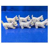 (6) Cast Iron Dog Figurines