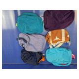 (6) Assorted Fabric Pouches/Handbags