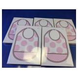 (5) Paper Belle Pink Bib Invitation Sets