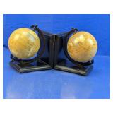 (2) Globe Bookends