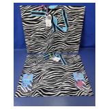 (2) Luv Ur Locker Zebra Magnet Boards w/ Magnets