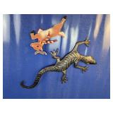 (2) Decorative Flat Animal Figures