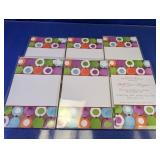 (6) Color Dot 6x9 Invitation Sets