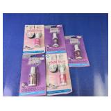 (5) Mustard Permanent Silver Glitter Paint Lot