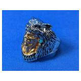 (1) 925 Warrior Head Statement Ring