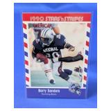 ROOKIE CARD 1990 STARS N STRIPES HOF BARRY SANDERS