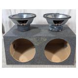 (2) Infinity 1260W Subwoofers with Box