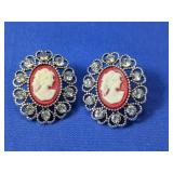 Cameo Pierced Earrings