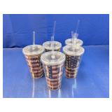(5) Patriotic Plastic Tumbler Cups