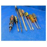 (8) Assorted Screwdriver & Pry Bar Tool Lot