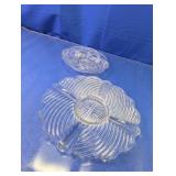 (2) Clear Glass Serving Plates