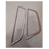 (2) Metal Bow Saws