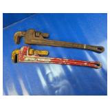 (2) RIDGID Heavy-Duty Pipe Wrenches Duo