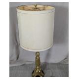 (1) Tall Brass Style Table Lamp