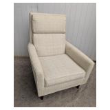 (1) Beige Upholstered Accent Chair