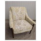 (1) Upholstered Floral Armchair