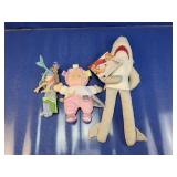(3) Plush Dolls Assortment