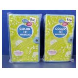 (2) Gibby & Libby "Color It!" Washable Marker Sets