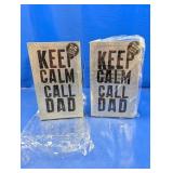 (2) Galvanized Light Boxes Duo