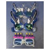 (3) Novelty Sunglasses - Guitars & Birthday Theme