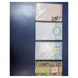 (4) Decorative Notepad Sets