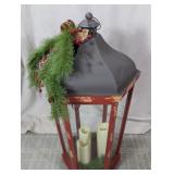 (1) Holiday Lantern with Décor