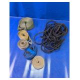 (6) Mixed of Webbing Straps & Black Rope Lot