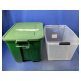 (2) Storage Totes Sterilite and Mainstays