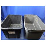 (2) Storage Totes HDX Sterilite