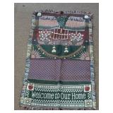 Reversible Woven Tapestry Throw Blanket