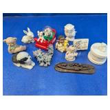 (11) Assorted Ceramic & Metal Figurines